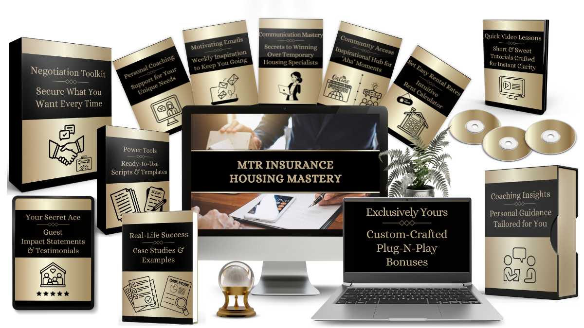 Double your rental income through insurance claims with MTR Insurance Mastery tools and bonuses.